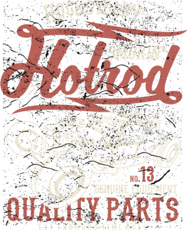 Nadruk Smokin Hotrod - Przód